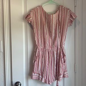 Striped romper from the Loft